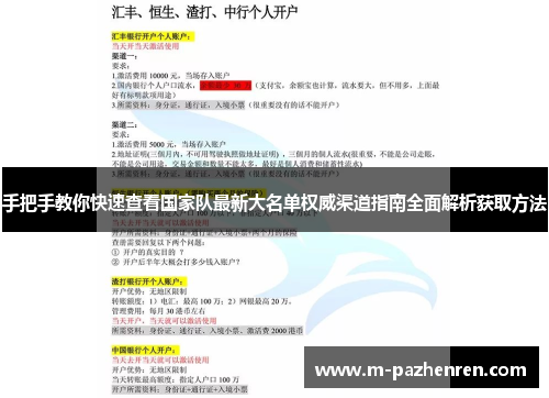 手把手教你快速查看国家队最新大名单权威渠道指南全面解析获取方法