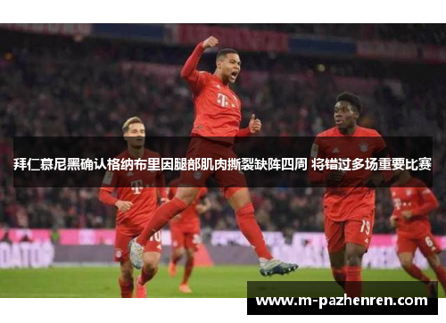 拜仁慕尼黑确认格纳布里因腿部肌肉撕裂缺阵四周 将错过多场重要比赛 拜仁慕尼黑确认格纳布里因腿部肌肉撕裂缺阵四周 将错过多场重要比赛